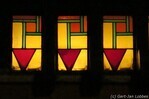 Glas in lood boven een voordeur.
<br/>
Gert-Jan Lobbes, 2016